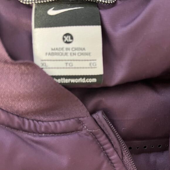 Nike Quilted Puffer Running Vest Womens XL / TG - Picture 3 of 7